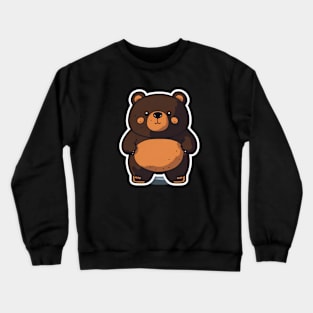 Cute Chubby Bear Crewneck Sweatshirt